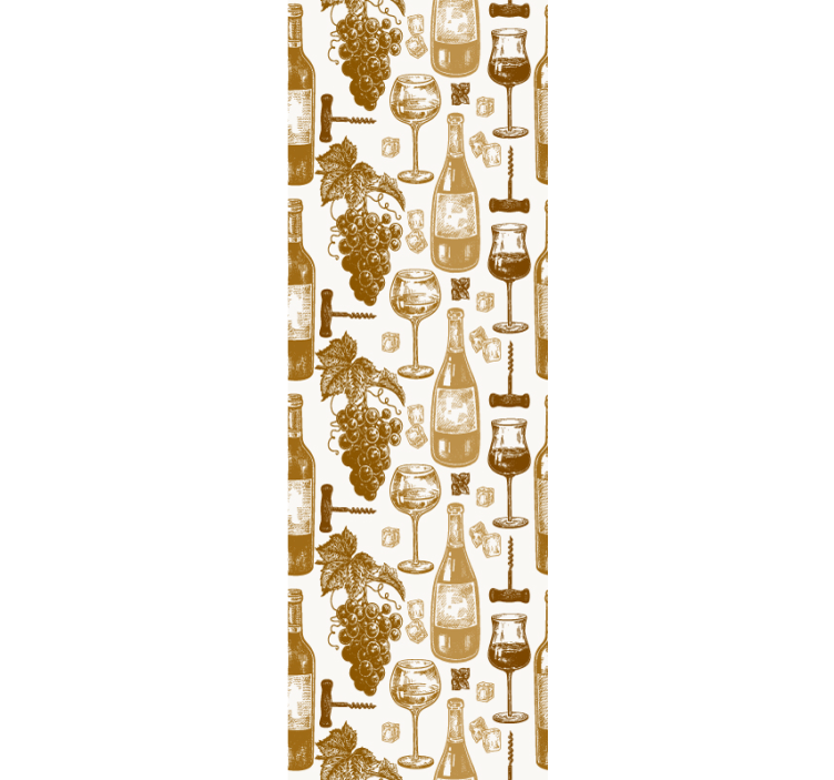 墙纸厨房酒瓶艺术 - TenStickers