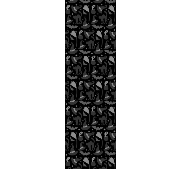 墙纸 万圣节 女巫帽与幽灵 - TenStickers