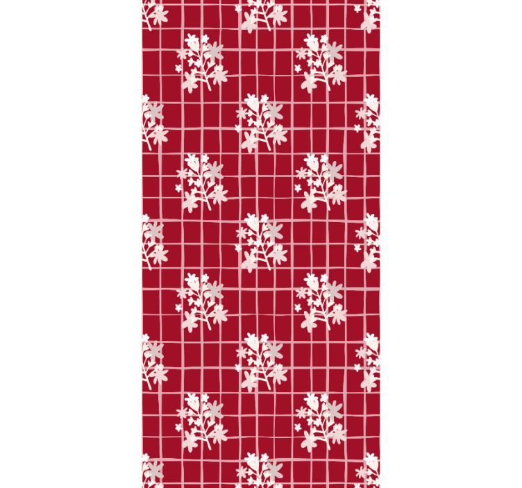 墙纸 花卉观赏 花卉马赛克图案 - TenStickers