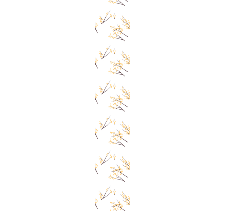 墙纸花卉精致花卉枝条 - TenStickers