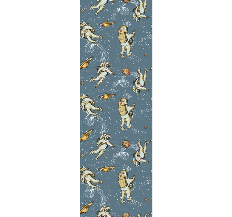 儿童墙纸宇航员与行星 - TenStickers