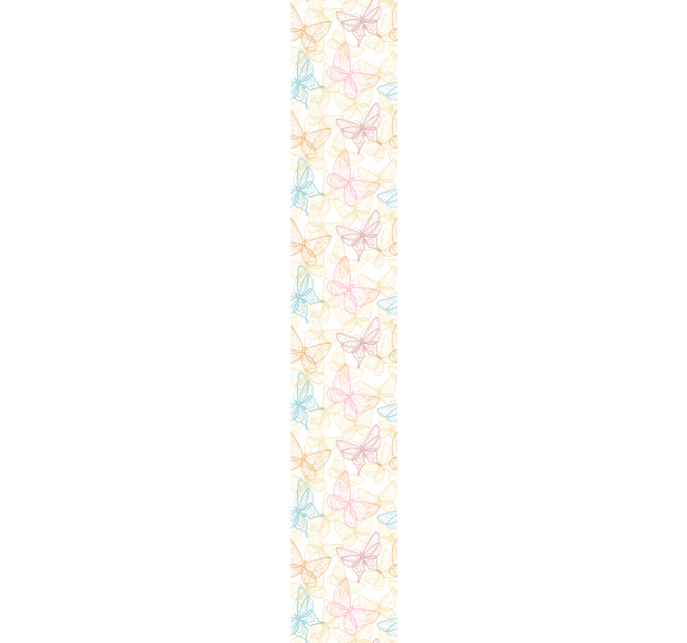 墙纸 蝴蝶壁纸 蝴蝶轮廓 - TenStickers