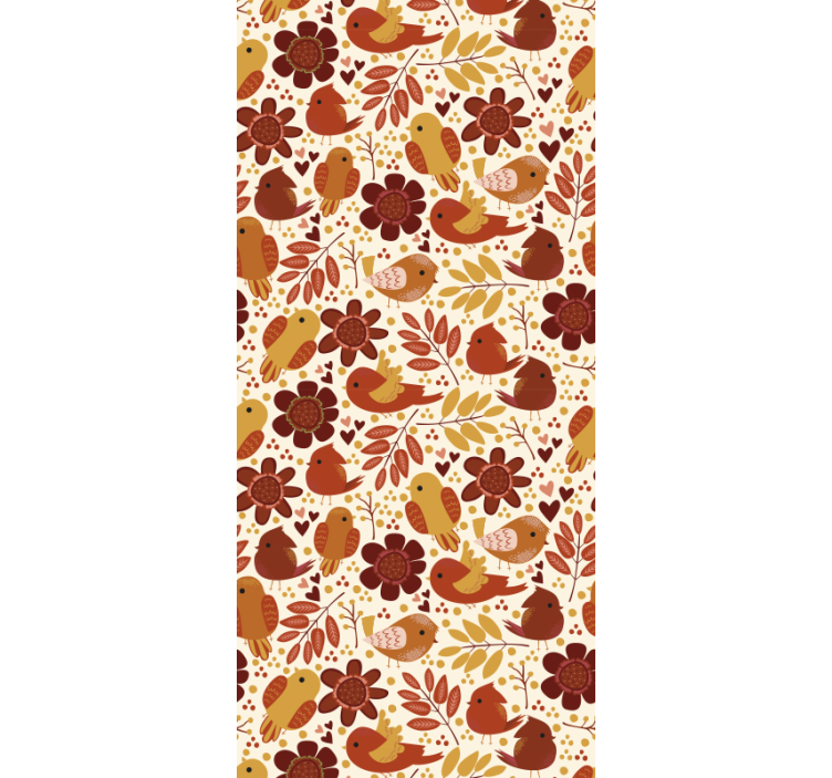 墙纸 树叶 植物图案 - TenStickers