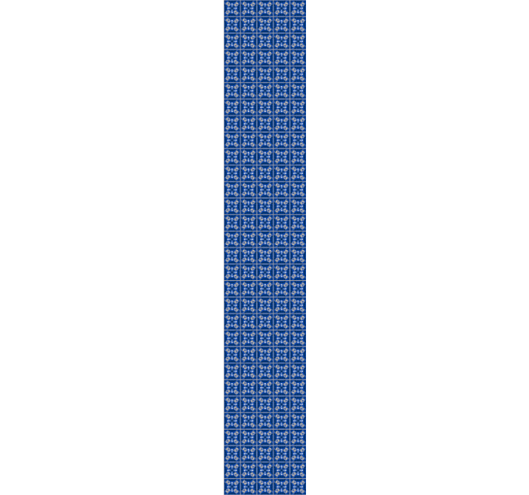 墙纸 瓷砖 精致蓝色图案 - TenStickers