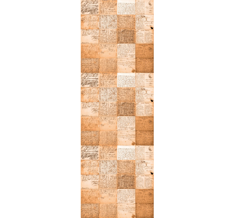 复古墙纸手稿图案 - TenStickers