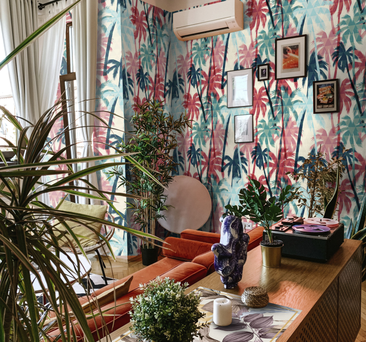 墙纸雨林生机勃勃的棕榈树冠 - TenStickers