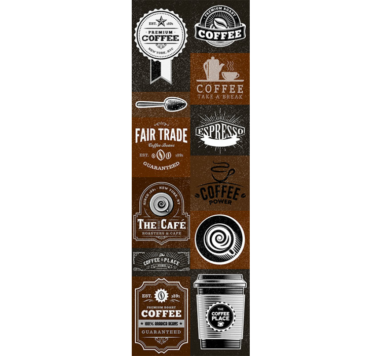 墙纸厨房咖啡店主题设计 - TenStickers