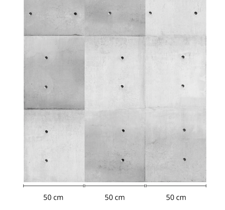 墙纸 具体 “极简主义混凝土面板” - TenStickers