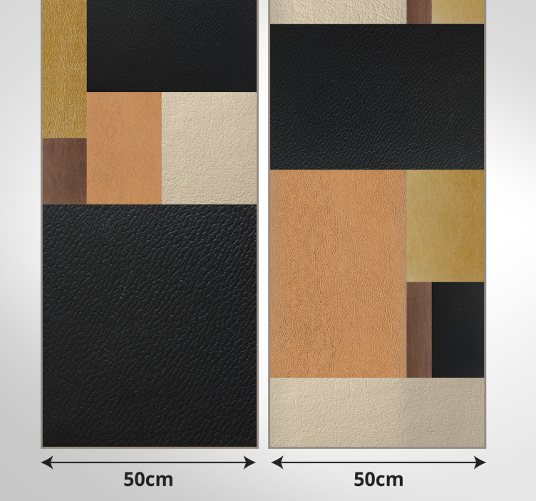 墙纸 方形墙纸 几何纹理块 - TenStickers