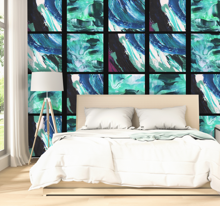 抽象流体图案 - TenStickers