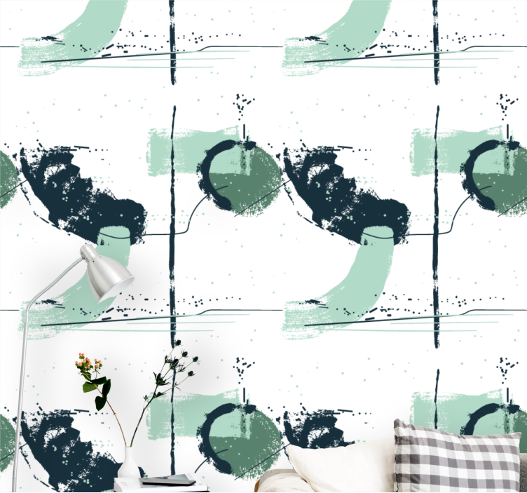 墙纸 抽象 几何抽象形态 - TenStickers