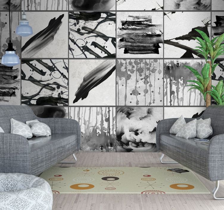 墙纸 抽象 抽象墨迹 - TenStickers