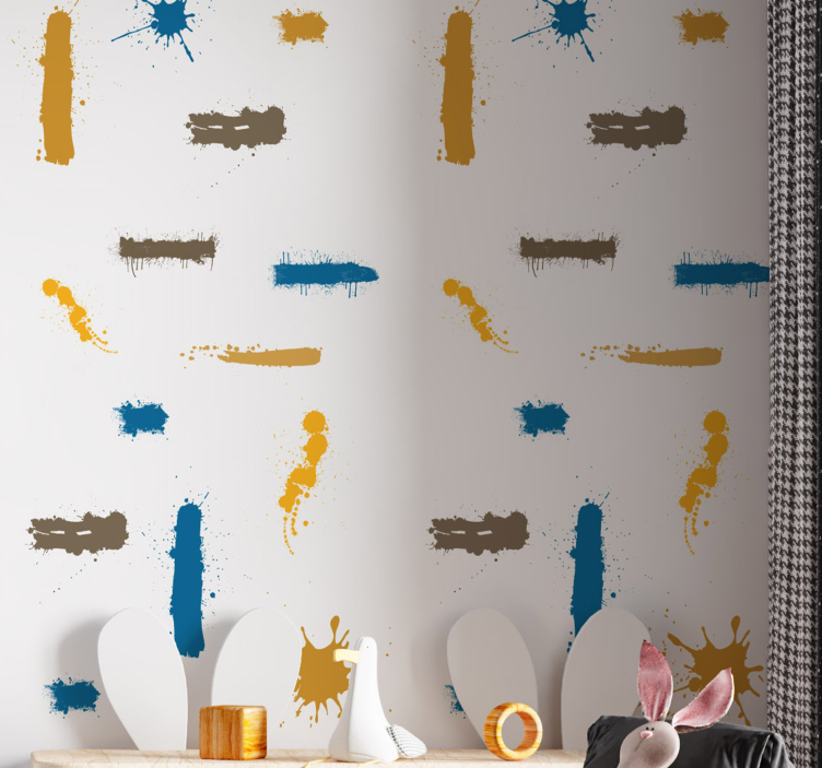 墙纸 抽象 抽象绘画笔触 - TenStickers