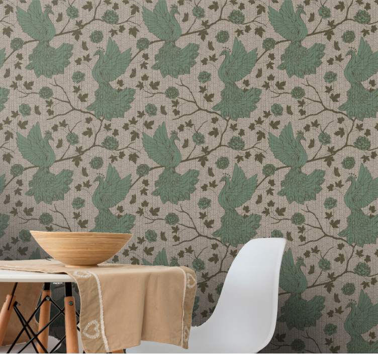 墙纸 动物壁纸 树枝上的鸟 - TenStickers