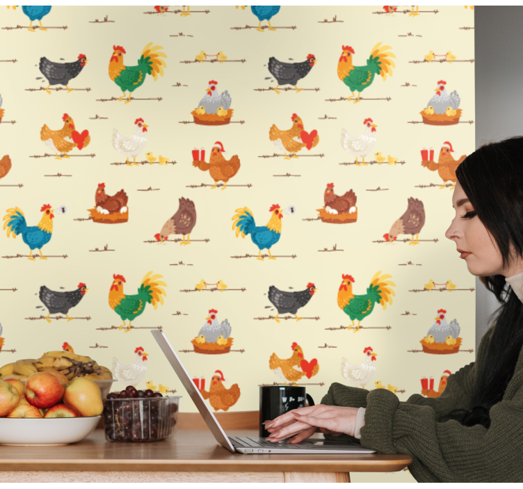 墙纸 动物壁纸 鸡多多 - TenStickers