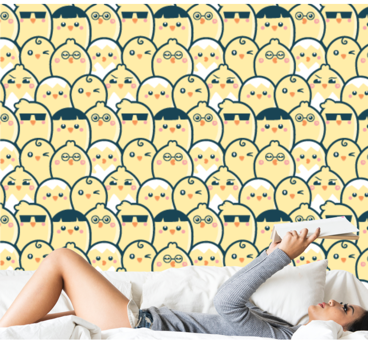 墙纸 动物壁纸 可爱的猫头鹰图案 - TenStickers