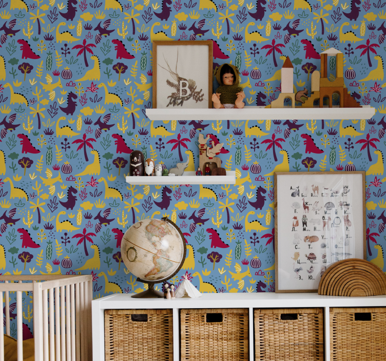 墙纸 动物壁纸 恐龙动物群 - TenStickers