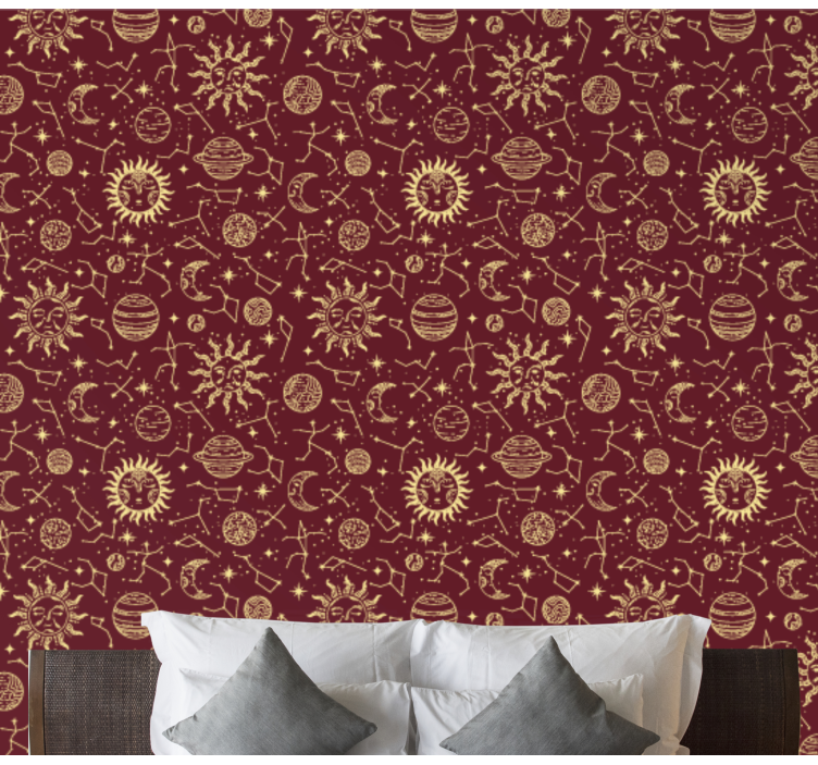 墙纸 艺术 天体图案 - TenStickers