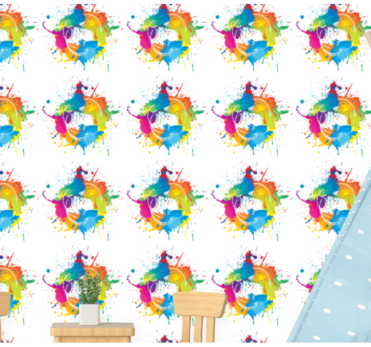 墙纸 艺术 泼墨油漆效果 - TenStickers