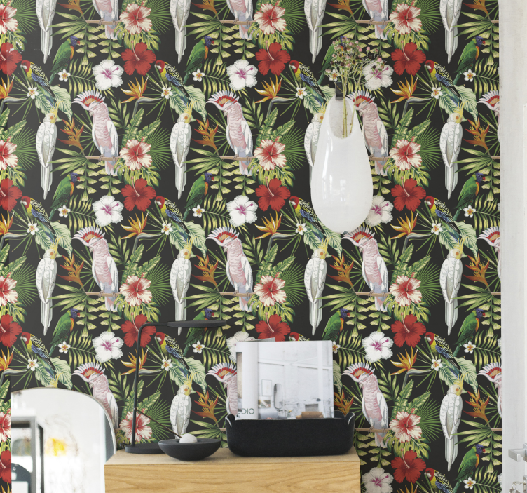 鲜艳的鹦鹉动物壁纸 - TenStickers