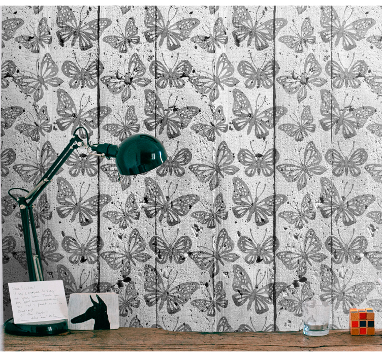 墙纸 蝴蝶壁纸 蝴蝶印记 - TenStickers