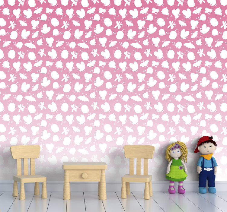 墙纸 蝴蝶壁纸 蝴蝶图案 - TenStickers