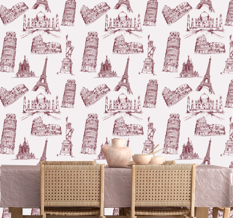 城市和乡村壁纸 标志性纪念碑 - TenStickers