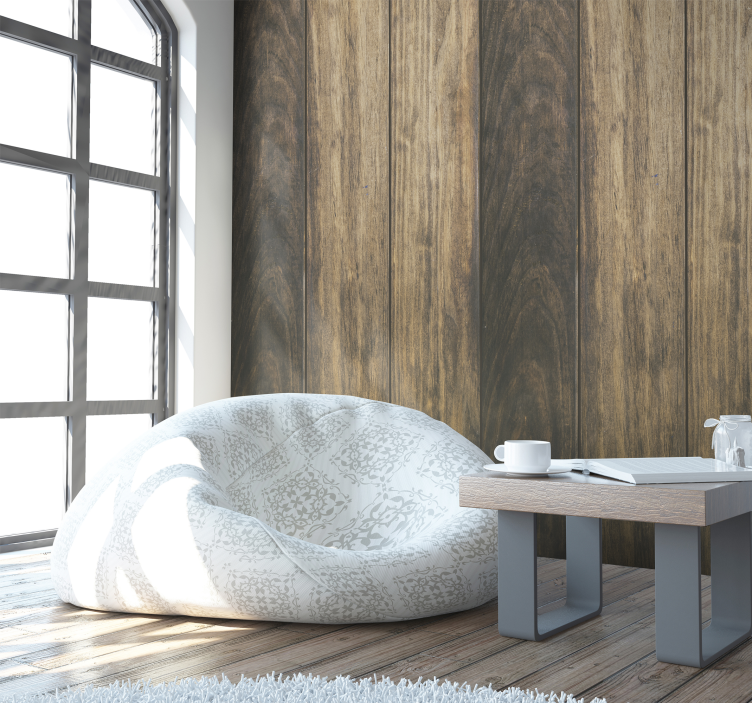 墙纸 木 现代生活空间 - TenStickers