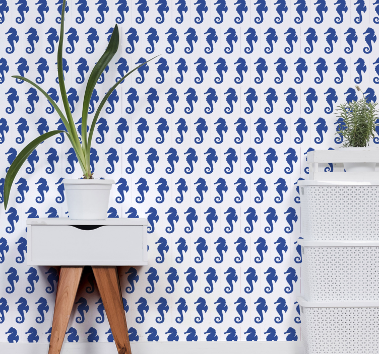 墙纸 动物壁纸 海马图案 - TenStickers