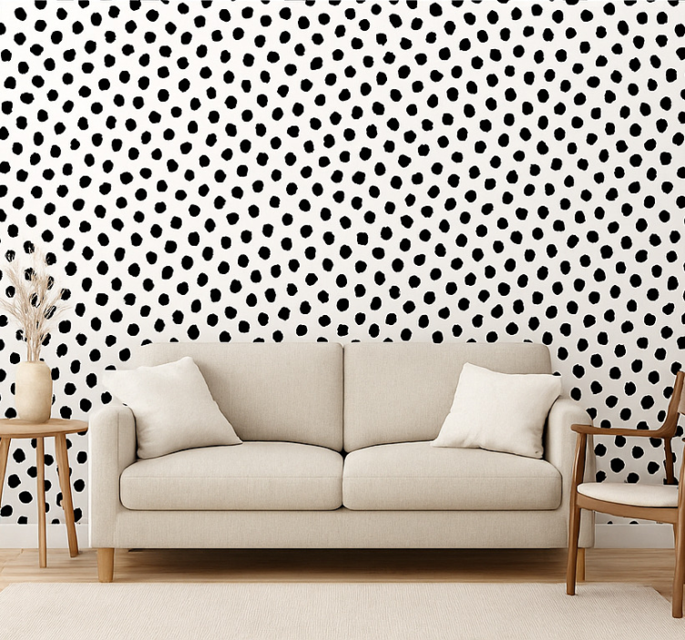 墙纸狗 黑白达尔马塔 - TenStickers