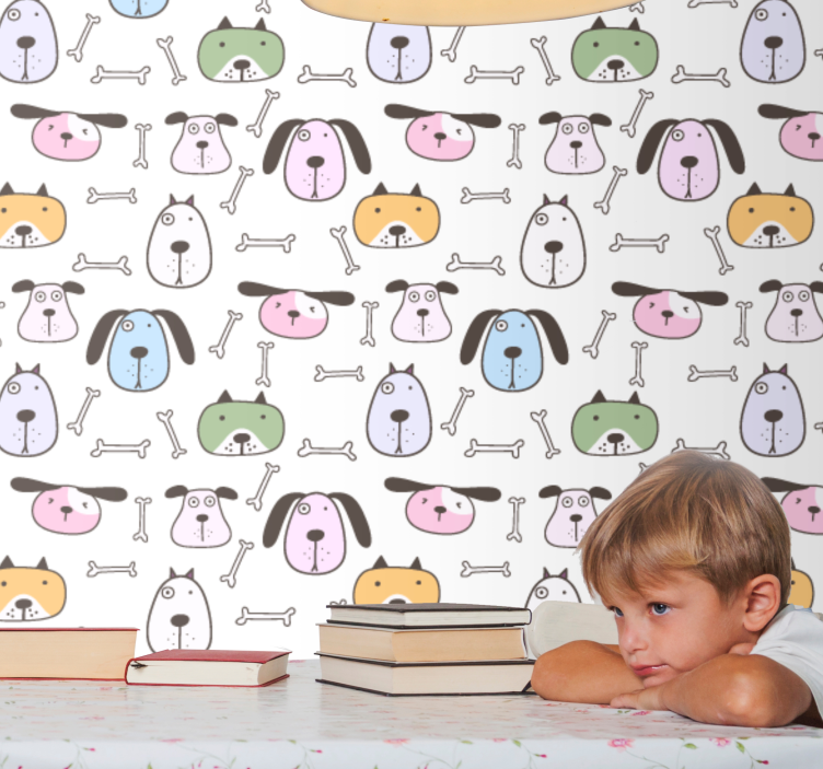 墙纸狗 卡通狗朋友 - TenStickers