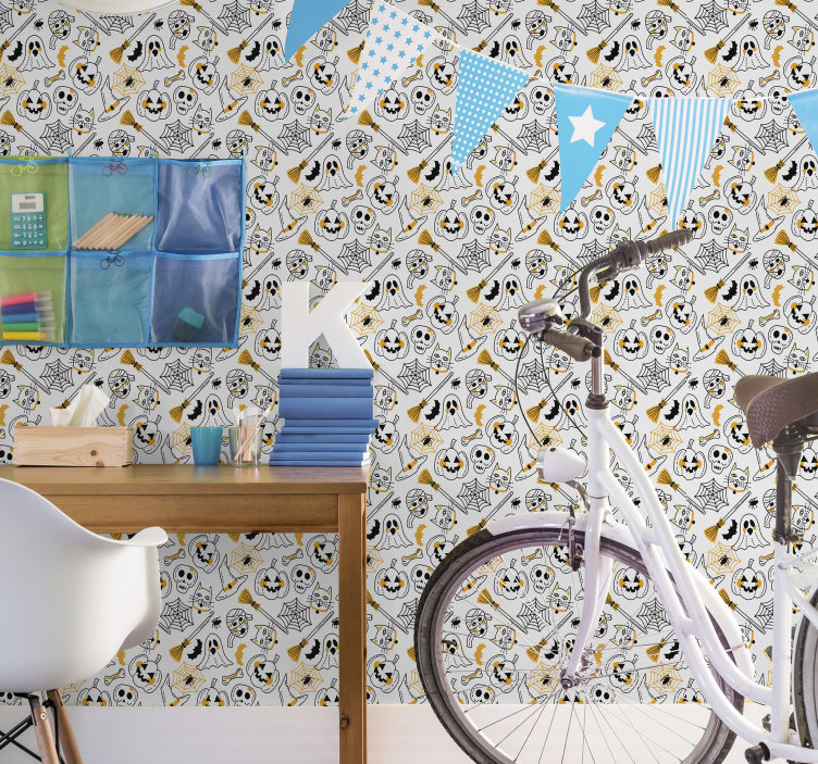 墙纸 万圣节 恐怖图标系列 - TenStickers