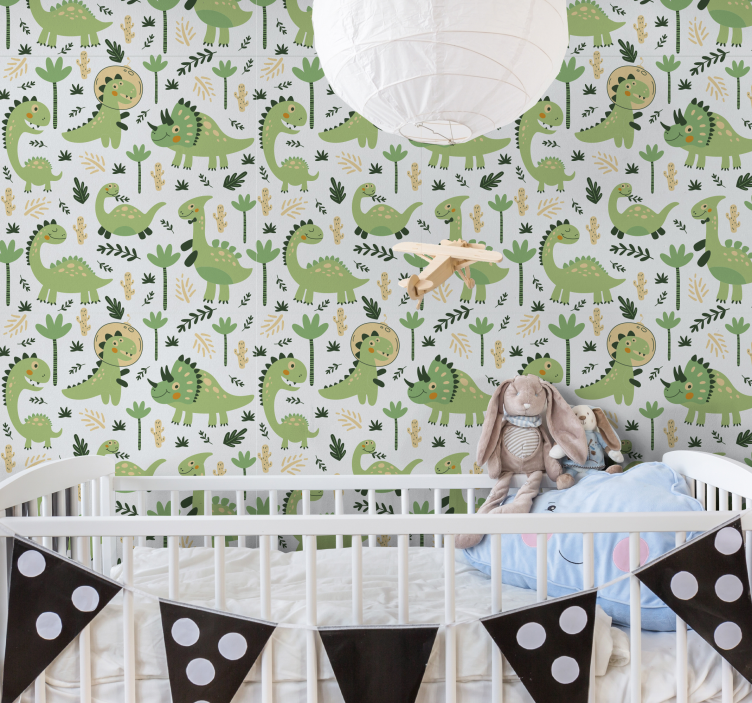 墙纸 恐龙 恐龙育儿主题 - TenStickers
