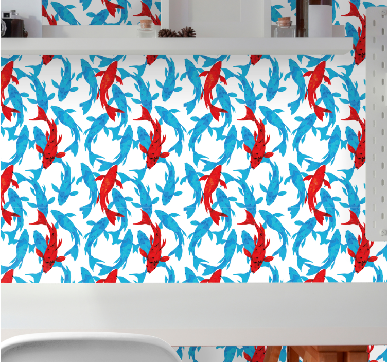 墙纸 鱼 水上舞蹈 - TenStickers