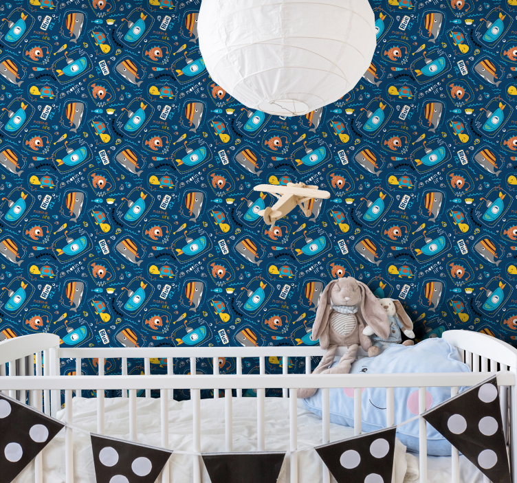 墙纸 鱼 带您畅游水下冒险 - TenStickers