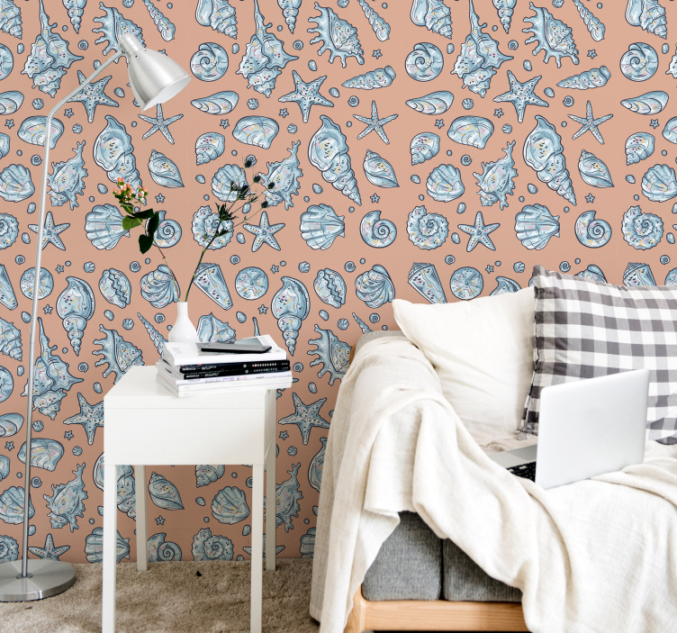 墙纸 鱼 贝壳与海星 - TenStickers