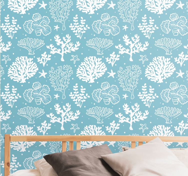 墙纸 鱼 水下植物 - TenStickers