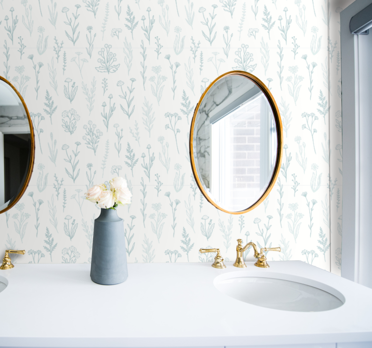 墙纸 花卉观赏 植物群 - TenStickers