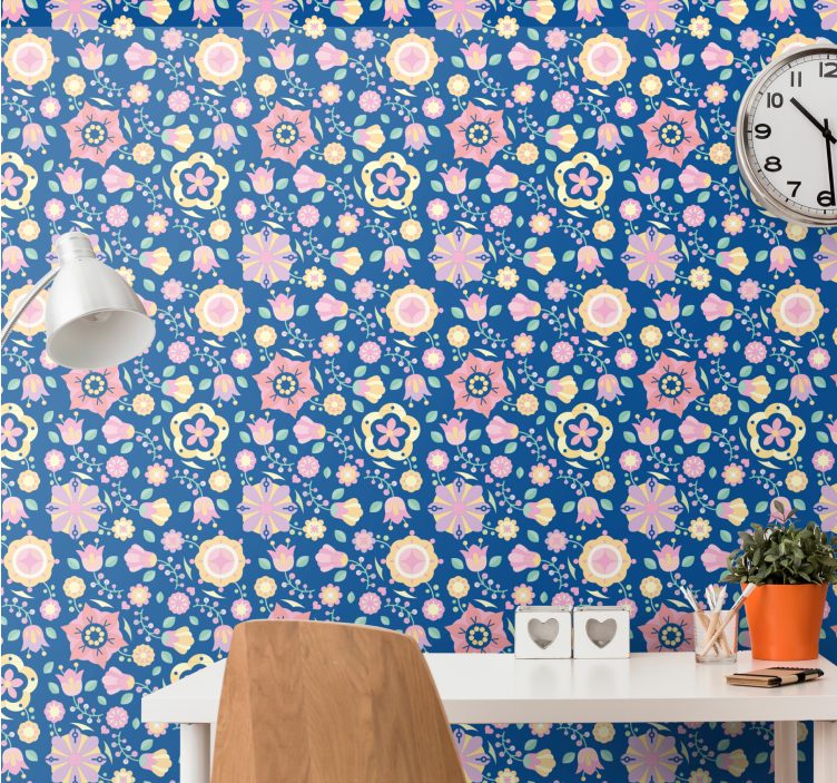 墙纸花卉绽放花卉组合 - TenStickers