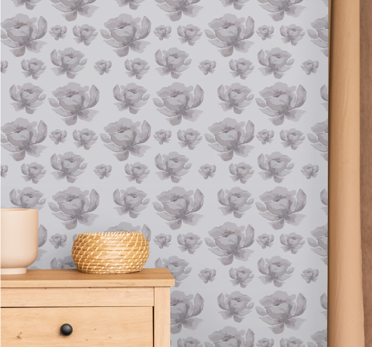 墙纸花卉 单色花卉 - TenStickers