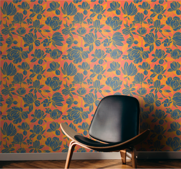 墙纸花卉生机盎然的花卉组合 - TenStickers