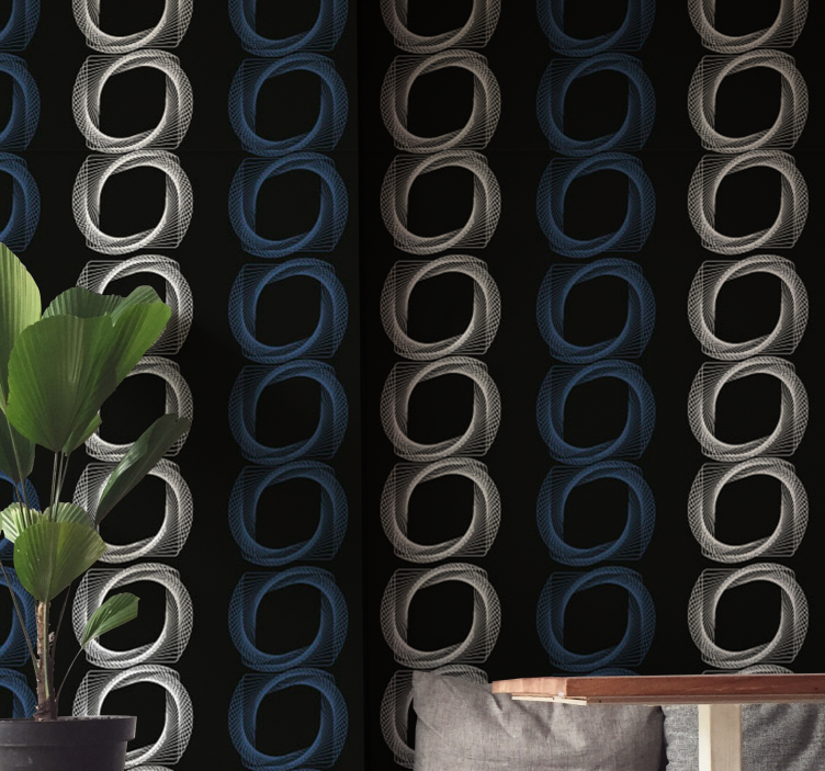 墙纸 抽象 圆形图案 - TenStickers