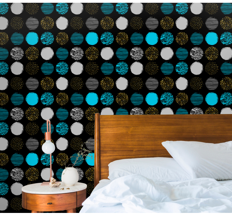 墙纸 几何 几何点集合 - TenStickers