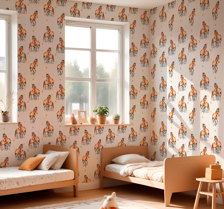 墙纸 马匹 母马与小马驹 - TenStickers