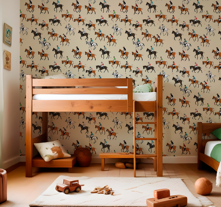 墙纸 马匹 骑行主题 - TenStickers