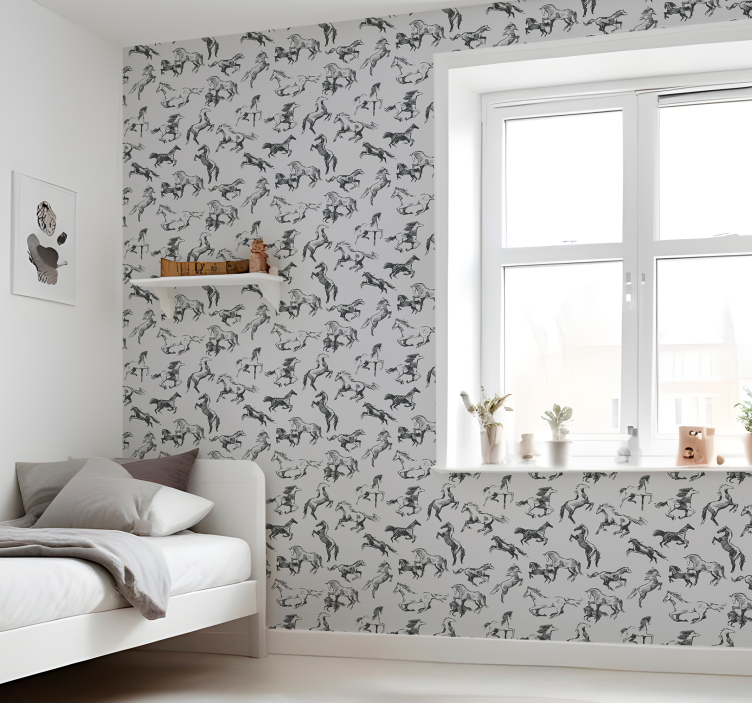 墙纸 马匹 多种姿势 - TenStickers