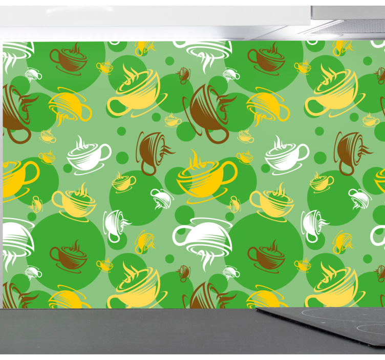 墙纸厨房咖啡杯系列 - TenStickers