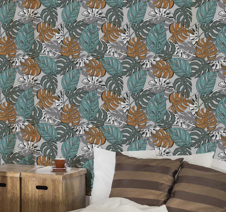 墙纸 树叶 热带叶子风景 - TenStickers