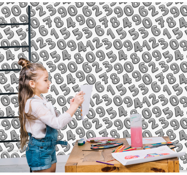 墙纸 刻字 数字排列 - TenStickers