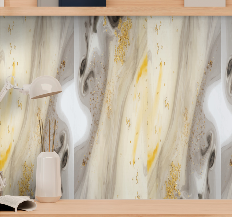 墙纸 大理石 优雅灰色设计 - TenStickers